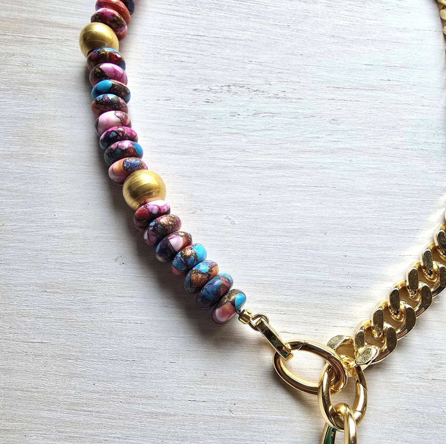 Jene - Multi Turquoise Pendant Necklace