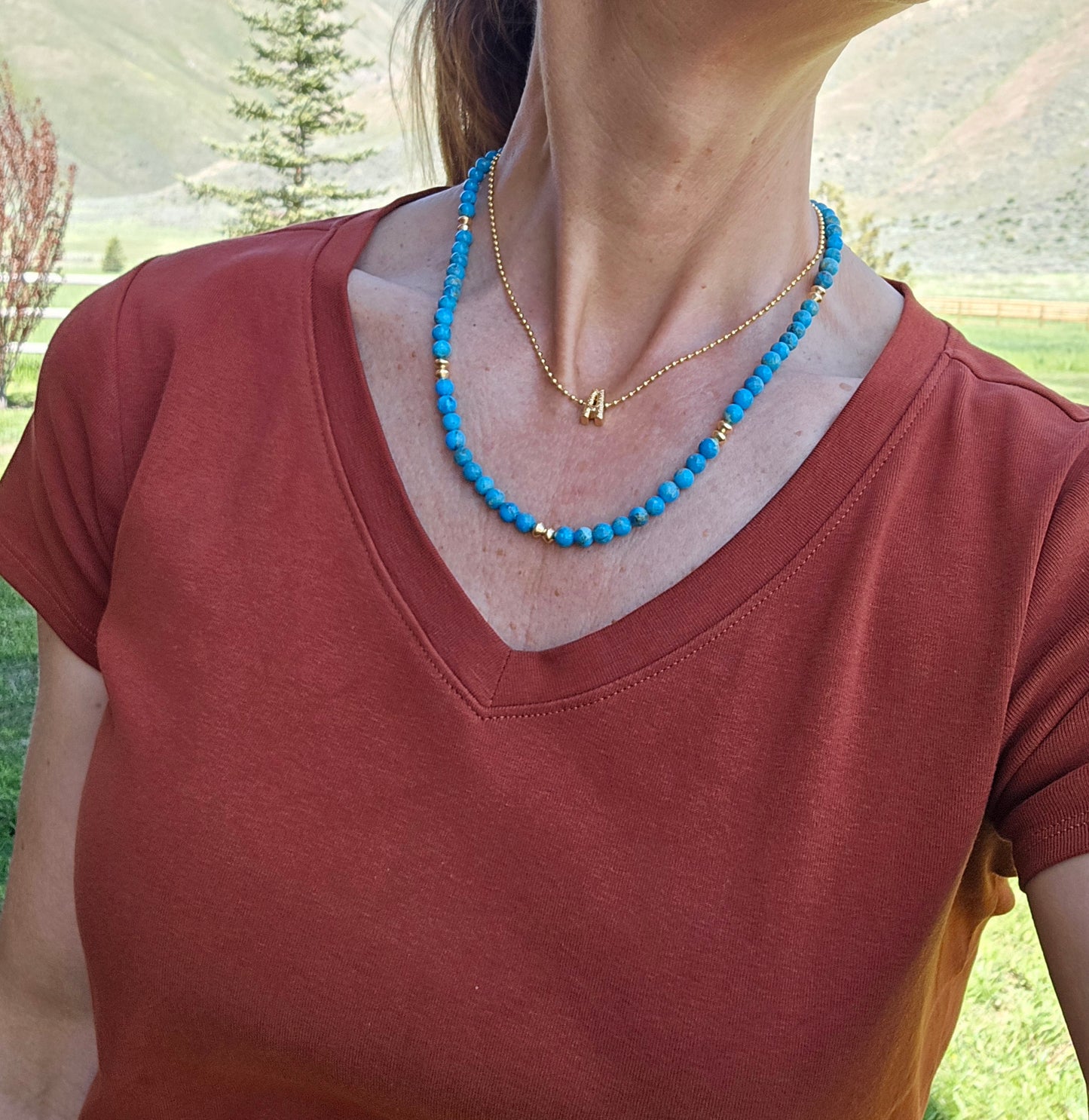 Reese - Turquoise Long Necklace
