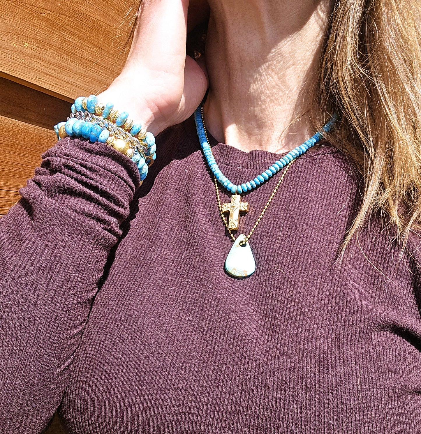 Madelene - Gold Cross Necklace