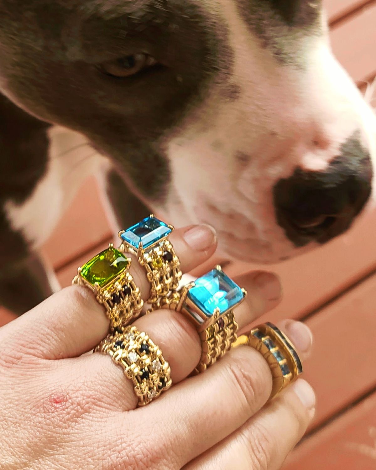 Blue Topaz Maria Ring