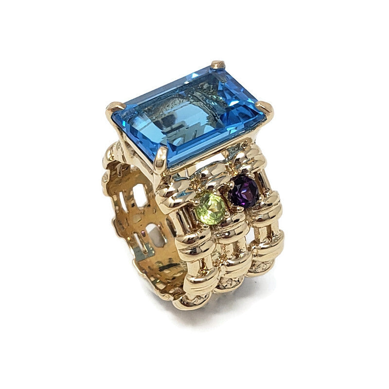 Blue Topaz Maria Ring
