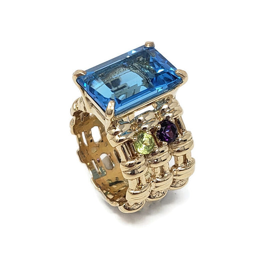 Blue Topaz Maria Ring