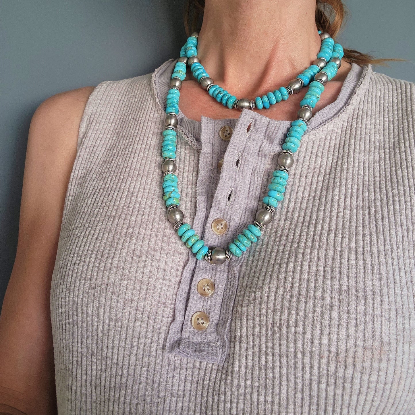Rio - Kingman Steel Long Necklace