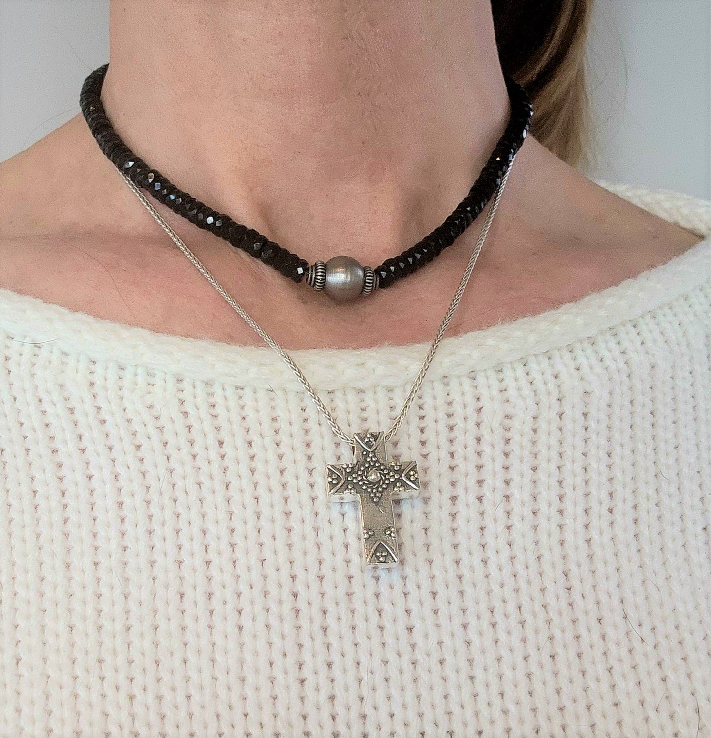 Sterling Silver Cross Pendant Necklace
