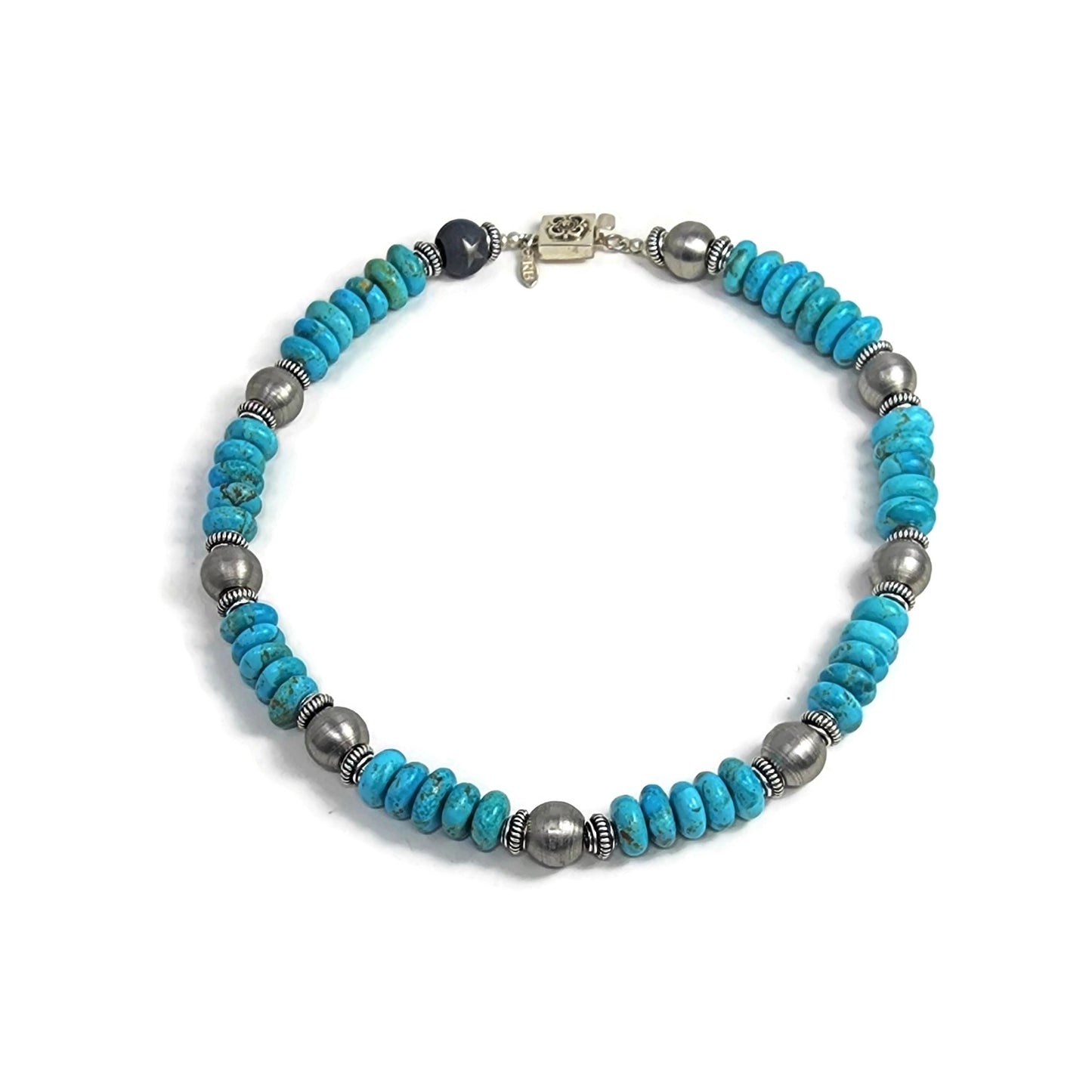 Taos - Kingman Steel Short Necklace