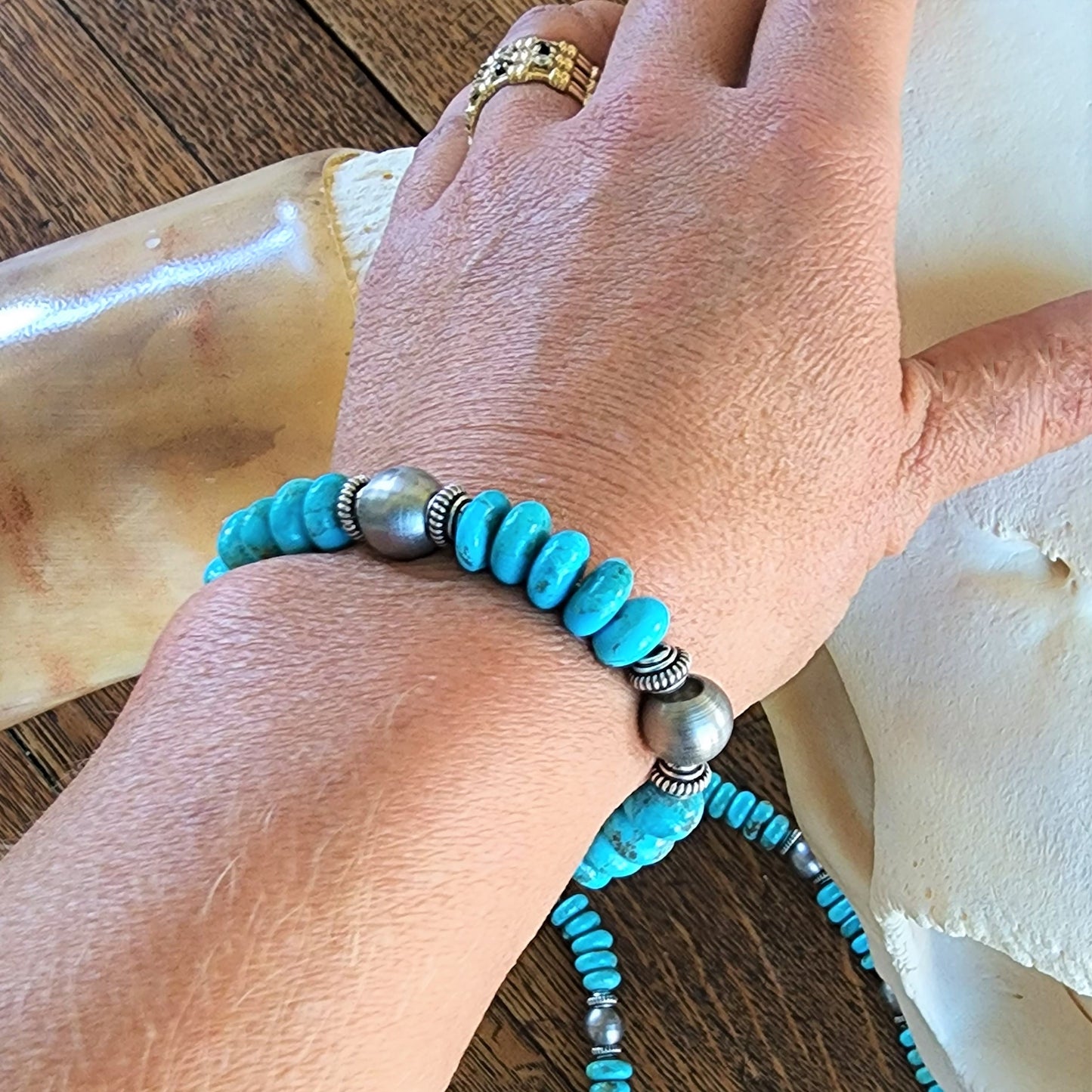 Clara - Kingman Steel Stretch Bracelet