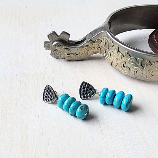 Kingman Turquoise Drop Earrings