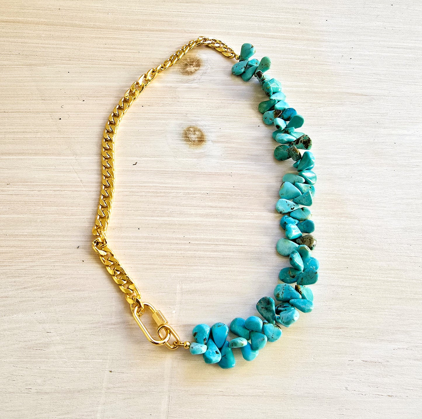 Bonnie Turquoise & Gold Necklace