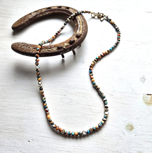 LuAnne - Spiny Oyster Turquoise Necklace