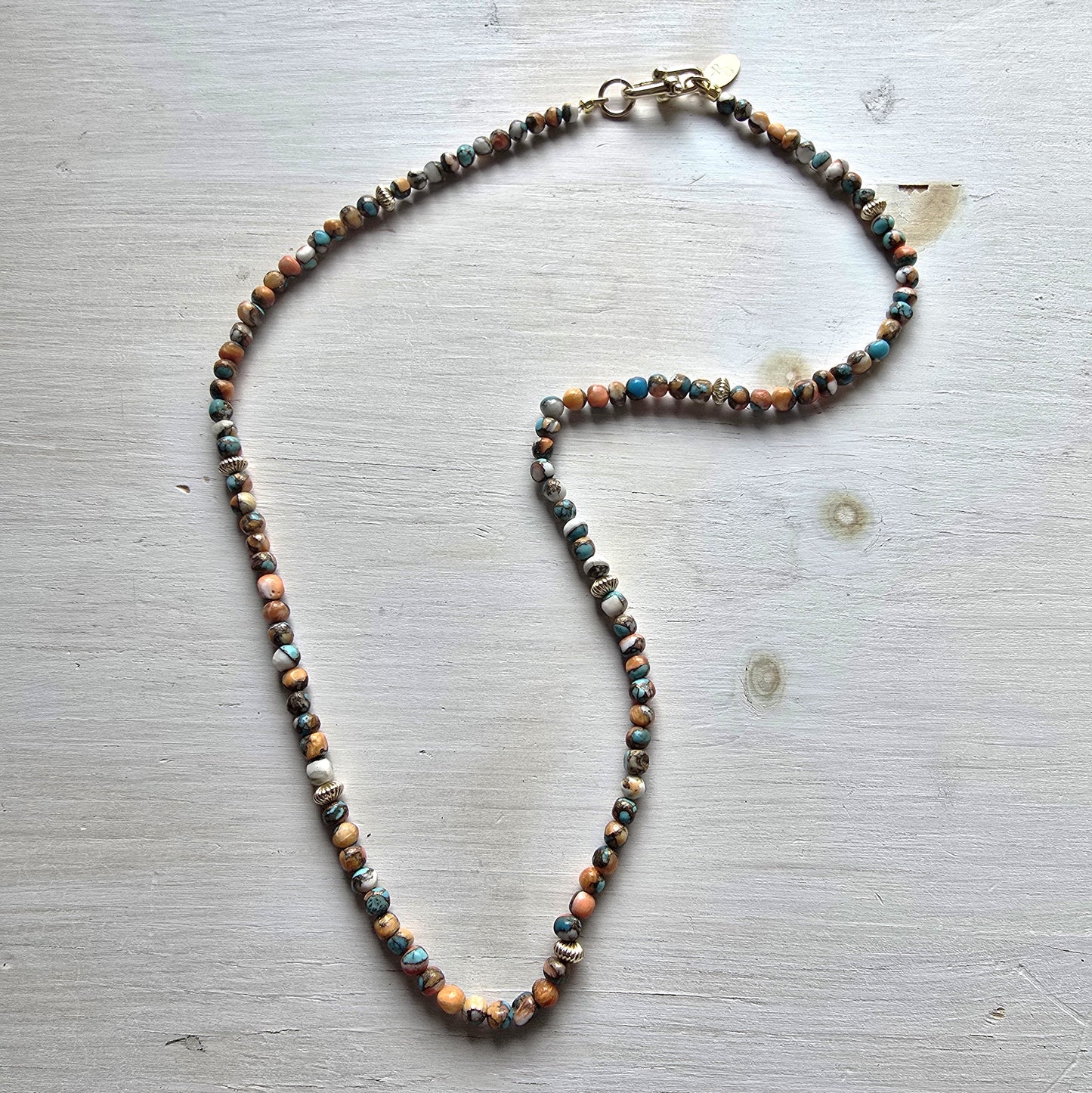 LuAnne - Spiny Oyster Turquoise Necklace