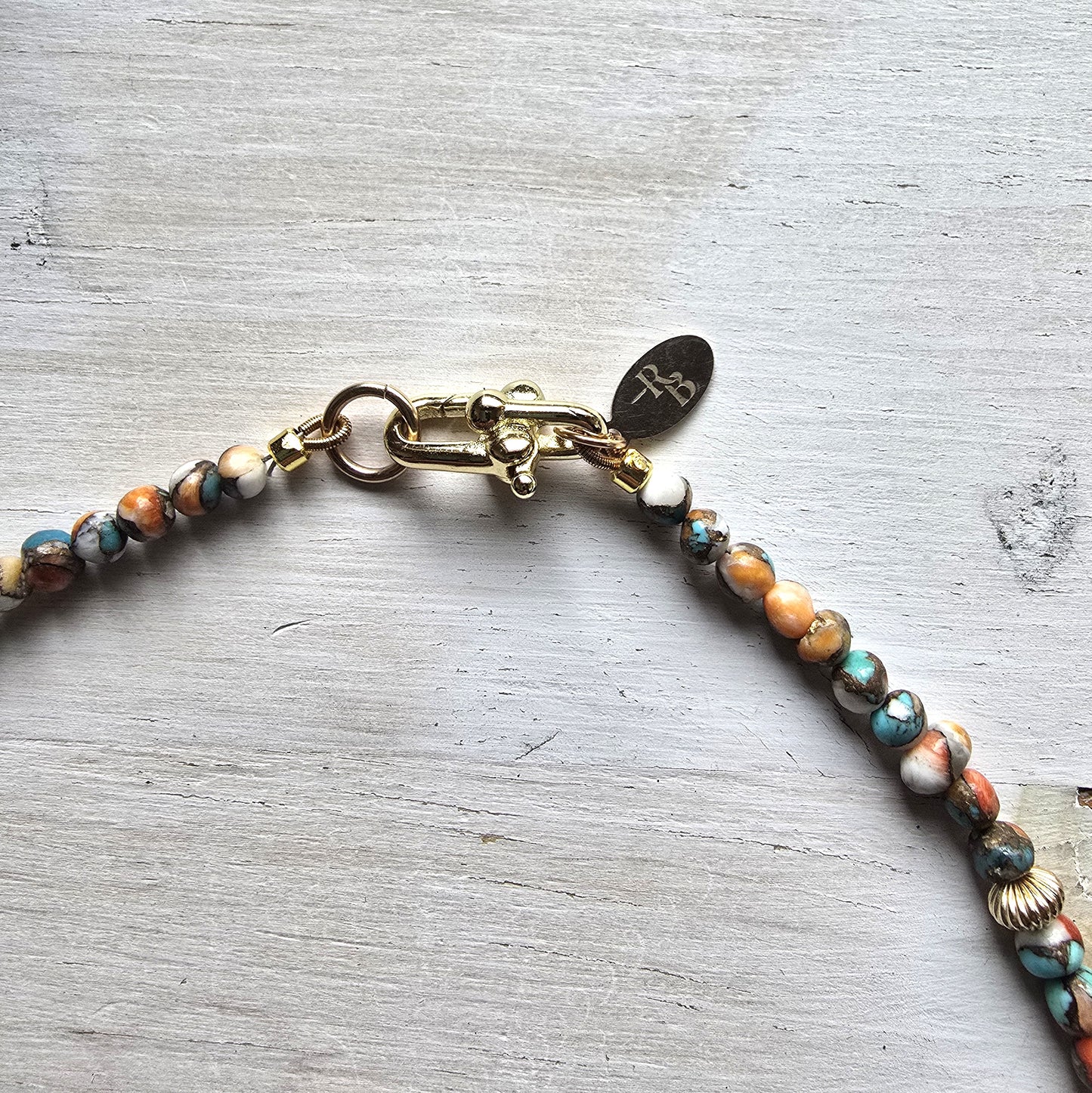 LuAnne - Spiny Oyster Turquoise Necklace