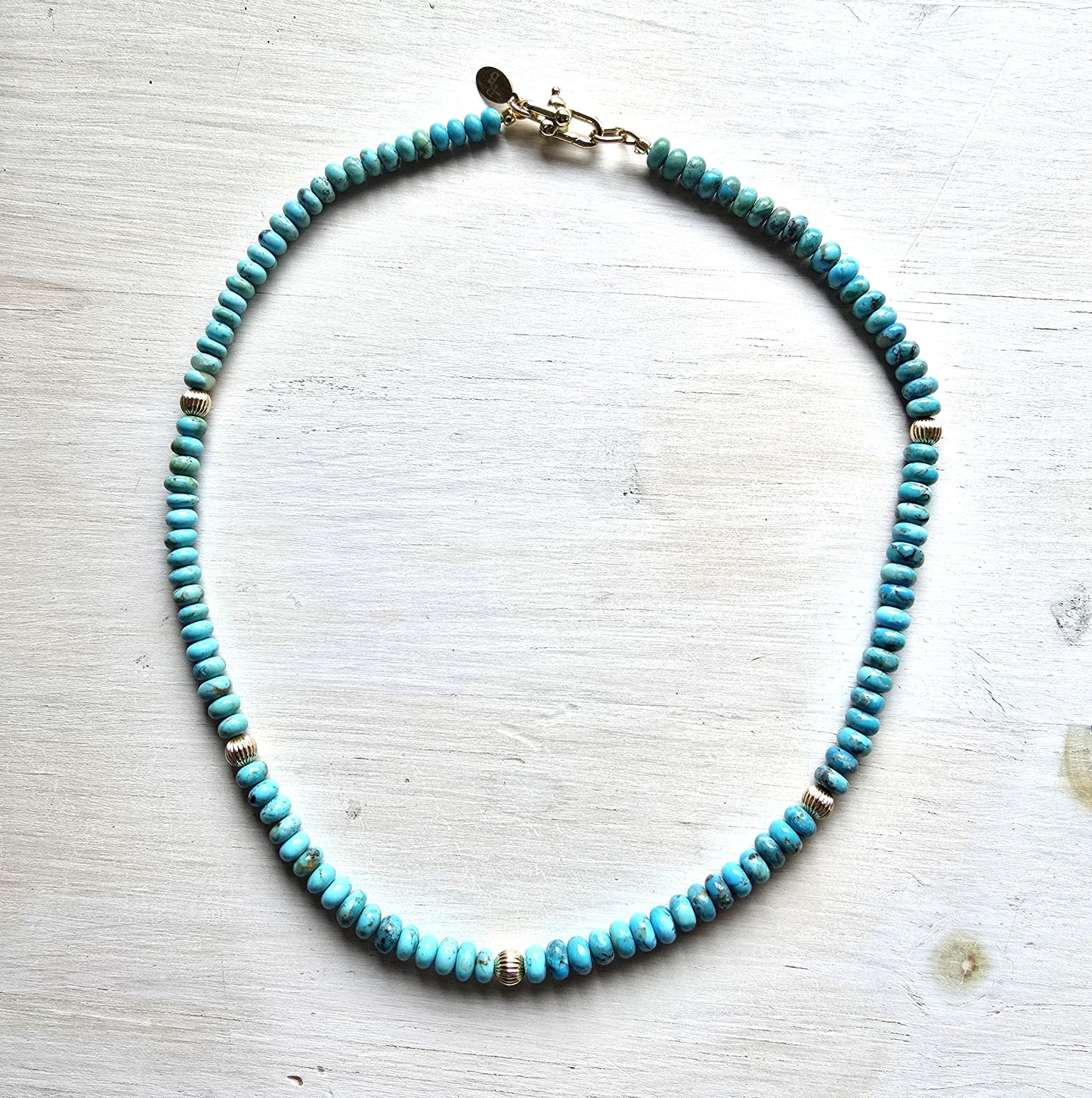 Sidney - Turquoise Rondelle Necklace