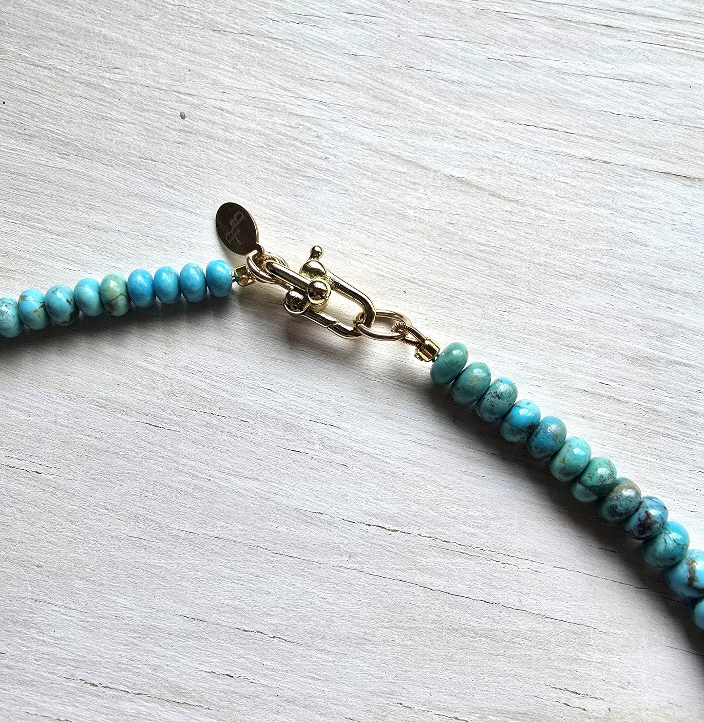 Sidney - Turquoise Rondelle Necklace