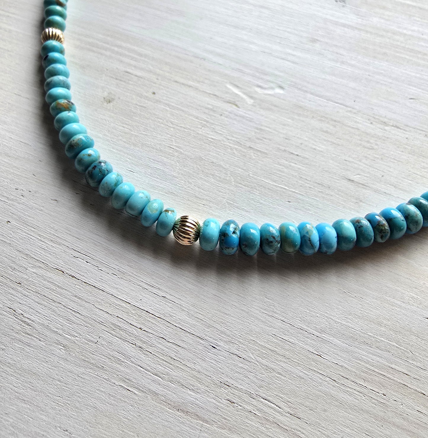 Sidney - Turquoise Rondelle Necklace