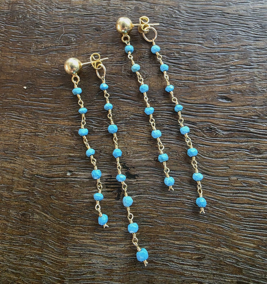 Turquoise Double Drop Earrings