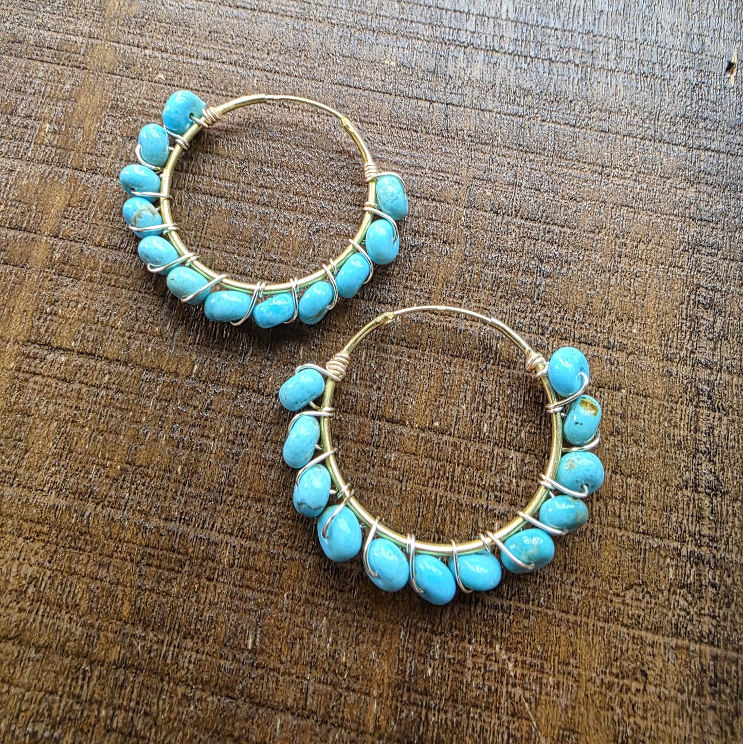 Turquoise Hoop Earrings