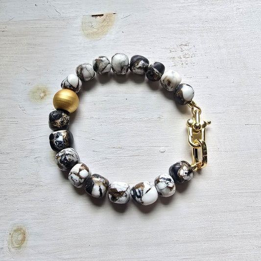 White Buffalo Turquoise Bracelet