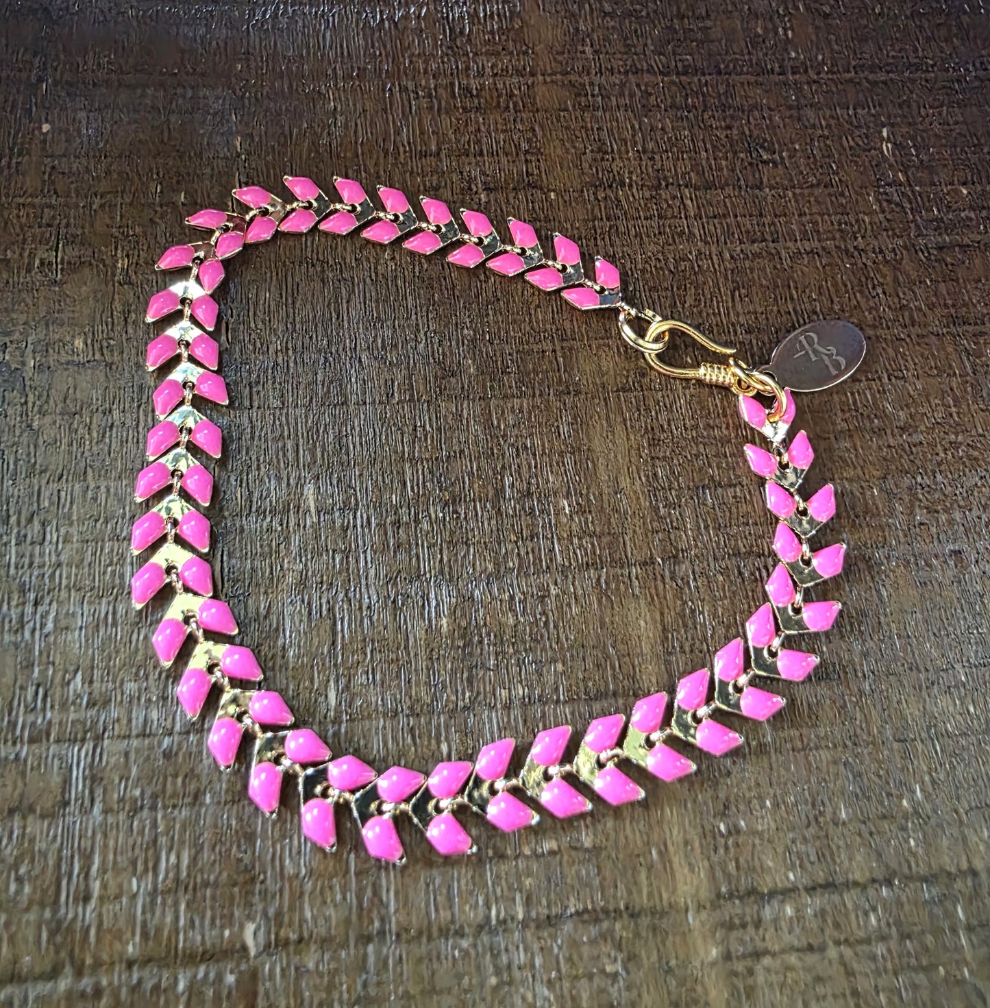 Chevron Enamel Bracelet