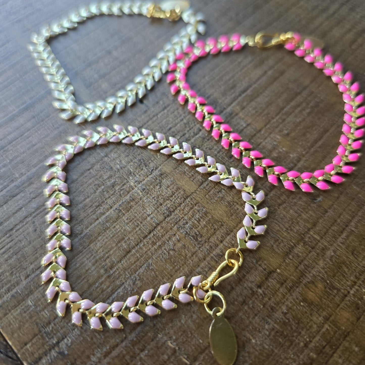 Chevron Enamel Bracelet