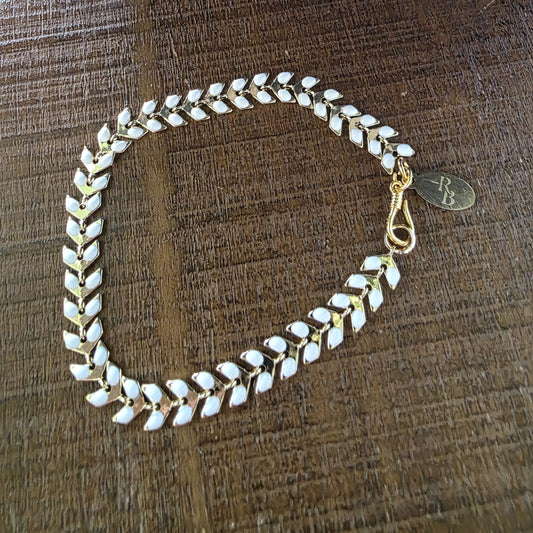 Chevron Enamel Bracelet