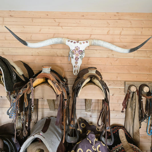 Diana - Texas Longhorn Skull Mount Art