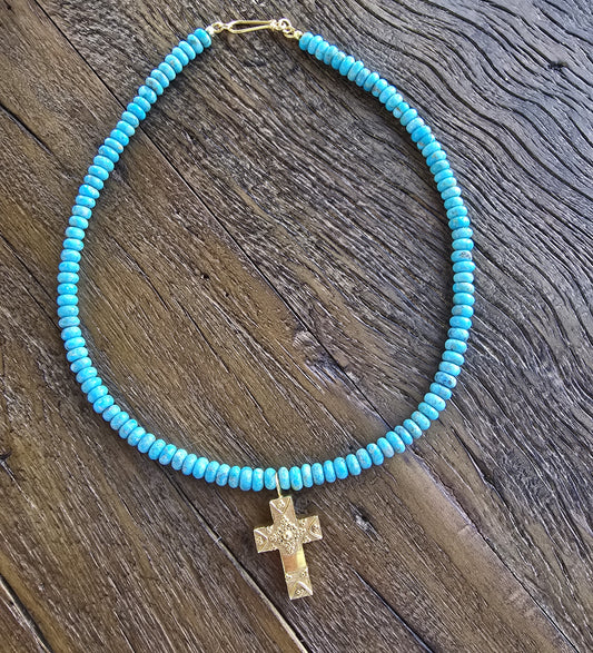 Madelene - Gold Cross Necklace