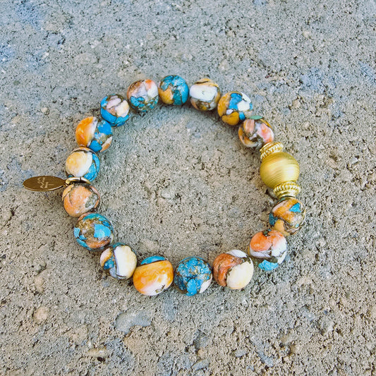Ollie - Spiny Oyster Turquoise Bracelet